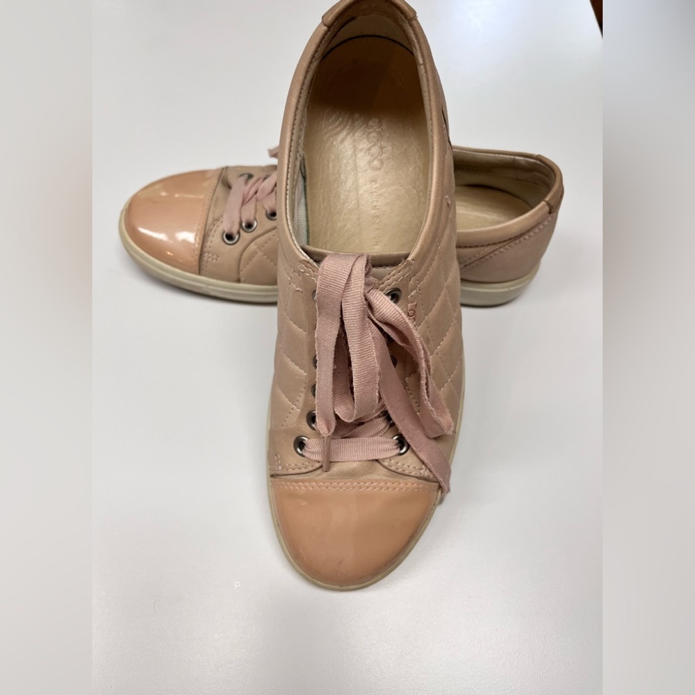 Ecco Pink Sneakers with Metallic Accents